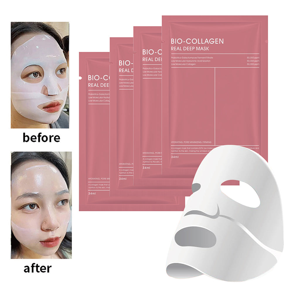 Premium Overnight Bio-Collagen Recovery Mask Set (4pcs)